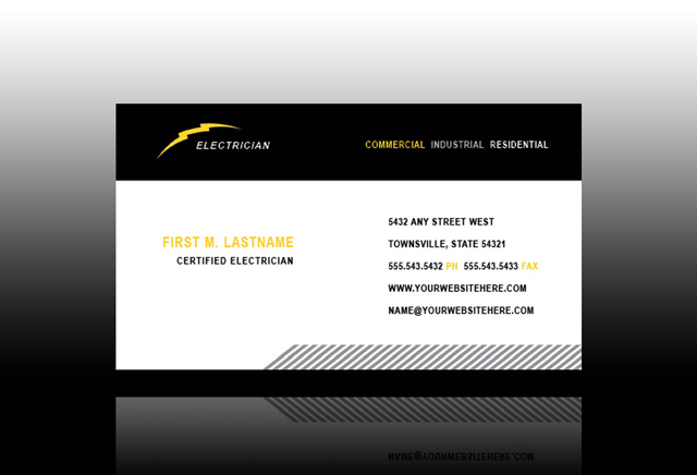 electrical-services-contractor-business card-template